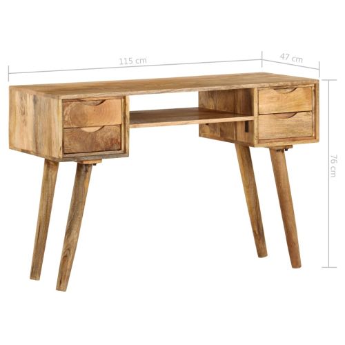 Писалище, мангово дърво масив, 115x47x76 см