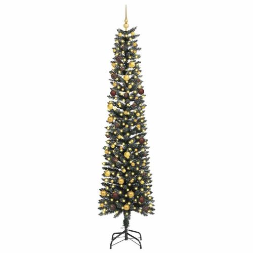 С изкуствено коледно дърво с 300 LED светодиода Зелен 240 cm