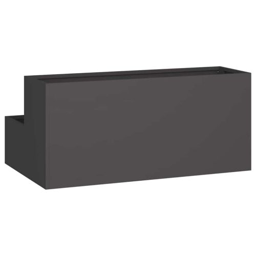 Градинска саксия Черно 100 x 60 x 45 см