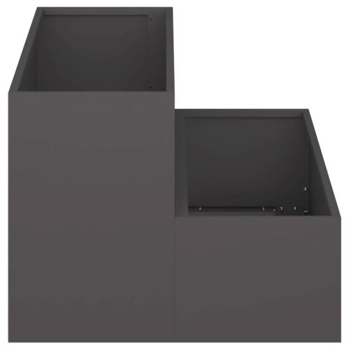 Градинска саксия Черно 100 x 60 x 45 см