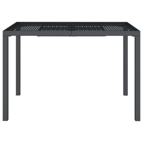Градинска маса антрацит 110x80x72 cм стомана