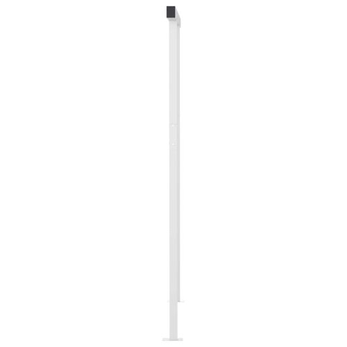 Ръчно прибиращ се сенник с прътове 3,5x2,5 м оранжево и кафяво