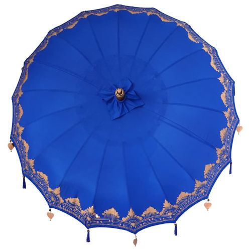 Балийски чадър с основа Синьо 215 x 215 x 260 см