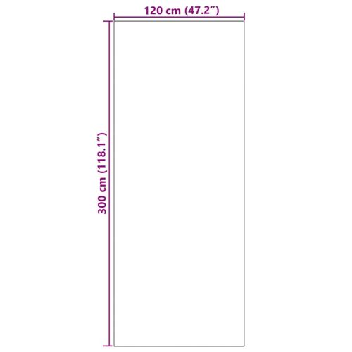 Мат за врата Черно 120 x 300 cm 100% Полиамид