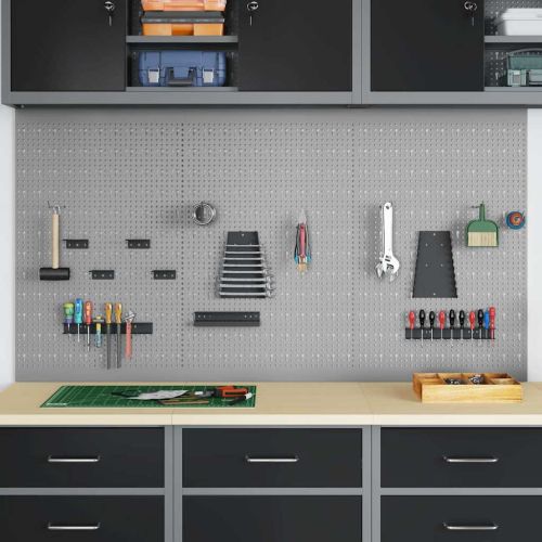 Панел за инструменти 3 бр. Сив 150 x 1 x 80 см