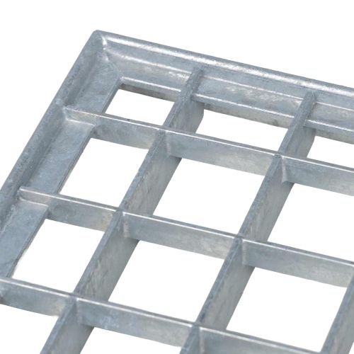 Решетка Сребристо 80 x 50 x 2 cm Горещо поцинкована стомана
