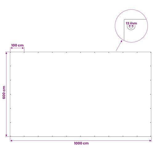 Платно с детайли Зелено 6 x 10 м 90 гсм ПЕ