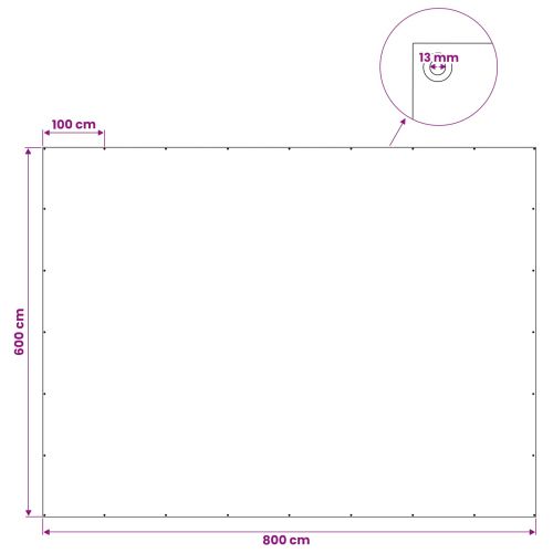 Платно с детайли Зелено 6 x 8 м 180 гсм ПЕ