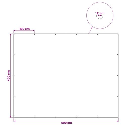 Платно с детайли Бяло 4 x 5 м 180 гсм ПЕ