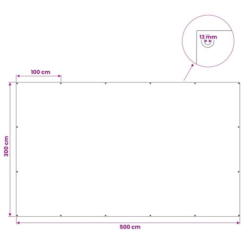 Платно с детайли Синьо 3 x 5 м 90 гсм ПЕ