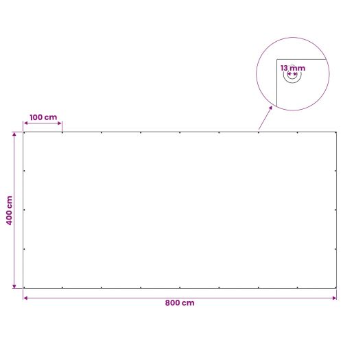 Платно с детайли Синьо 4 x 8 м 260 гсм ПЕ