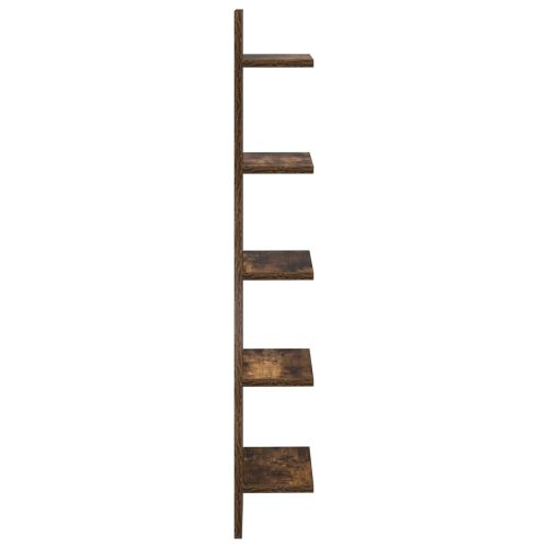 Стенен рафт Опушен дъб 22 x 15 x 100 см Инженерна дървесина