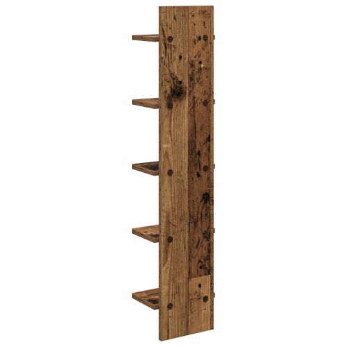 Стенен рафт 2 бр. Старо дърво 22 x 15 x 100 см