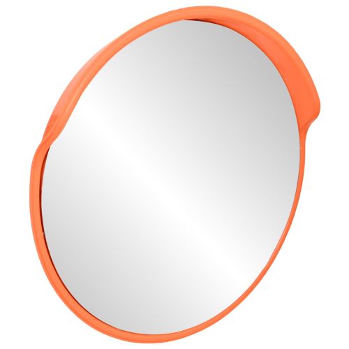 Огледало за трафик с изпъкнала форма за открито Оранжево Ø75 см