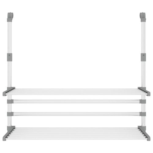 Сушилник за балкон, 89x25x(60-95) см, алуминий