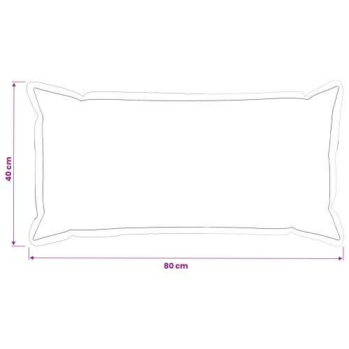 Калъфка за възглавница 2 бр. HOUTEN Кафяво 40 x 80 cm
