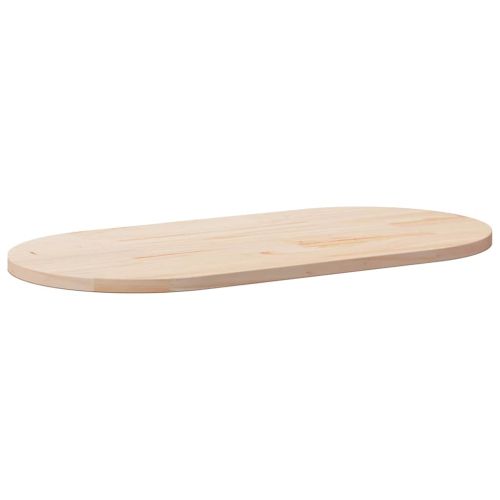 Плот за маса 110x55x2,5 см, масивна дървесина, бор, овален