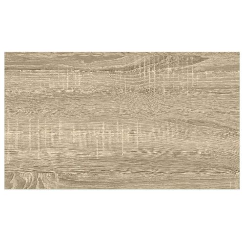Окачен стенен рафт, дъб и бял, 40x23,5x3,8 см, МДФ