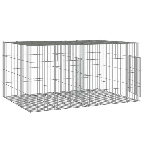 Клетка за зайци, 2 панела, 110x79x54 см, поцинковано желязо