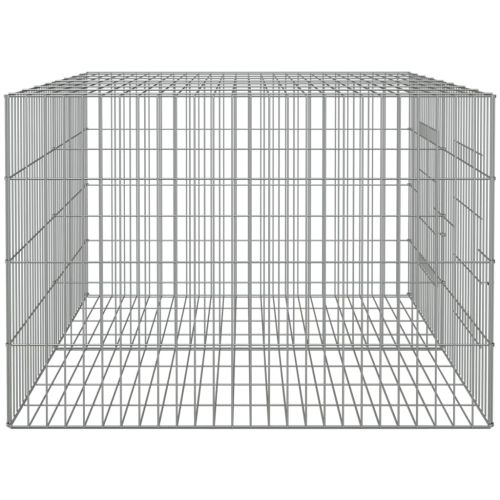 Клетка за зайци, 2 панела, 110x79x54 см, поцинковано желязо