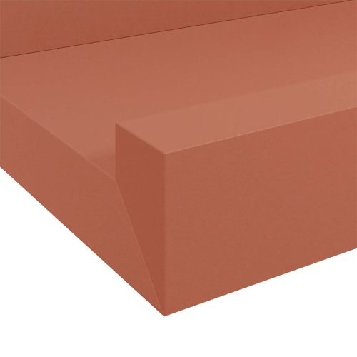 Стенен рафт 2 бр. Червено 40 x 9 x 3 cm Инженерна дървесина