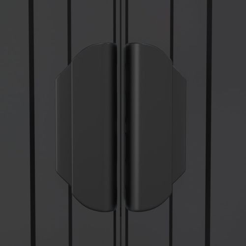 Градинска барака антрацит 192x523x223 см поцинкована стомана