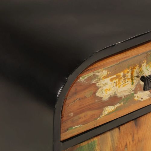 Бюфет 140x35x70 см регенерирано дърво масив и масив