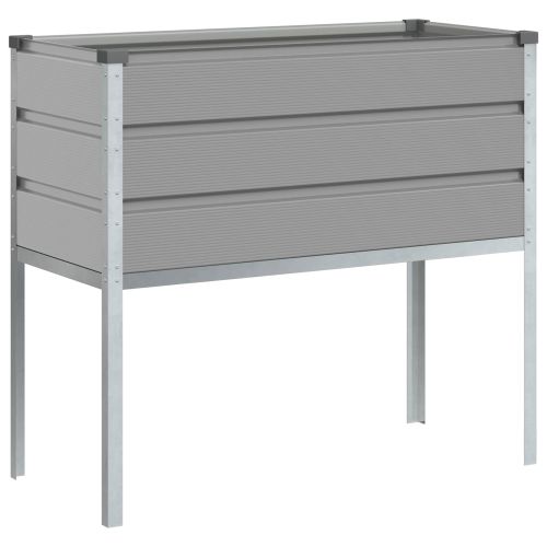 Кашпа Светлосиво 100 x 45 x 90 см Галванизирана стомана