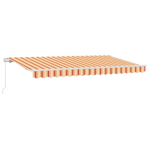 Прибираща се тента Жълто 400 x 200 cm текстил
