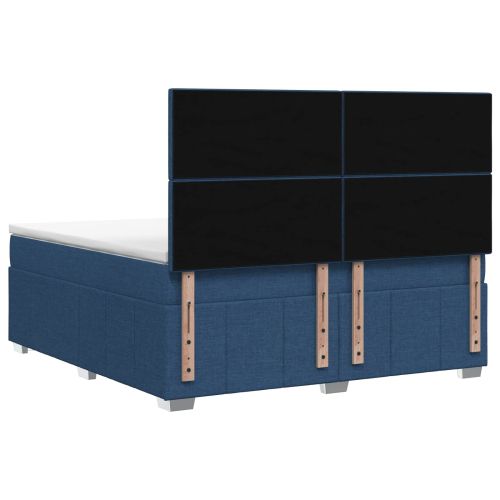LED легло с матрак с LED ленти Синьо 140 x 190 cm Текстил