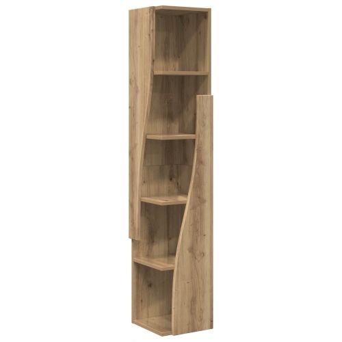 Ъглов шкаф 27,5x27x140см Инженерна дървесина Дъб