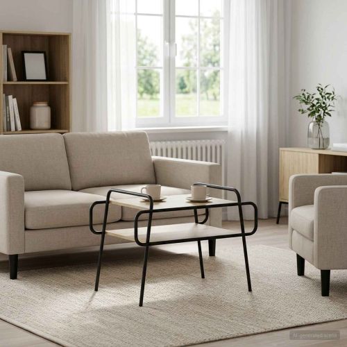 Масичка за кафе Дъб сонома 70 x 50 x 51 см Инженерна дървесина