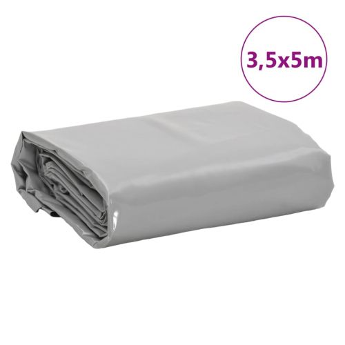 Брезент сив 3,5x5 м 650 г/м²