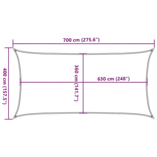 Платно-сенник, 160 г/м², теракота, 4x7 м, HDPE