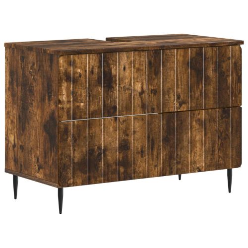 Шкаф за мивка в баня ZWOLLE Опушен дъб 82 x 41 x 58,5 см