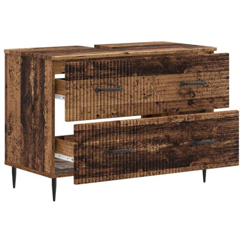 Шкаф за мивка в баня HAARLEM Старо дърво 82 x 41 x 58,5 см