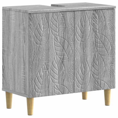 Шкаф за мивка в баня DELFT Сив Сонома 59,5 x 31,5 x 59 см