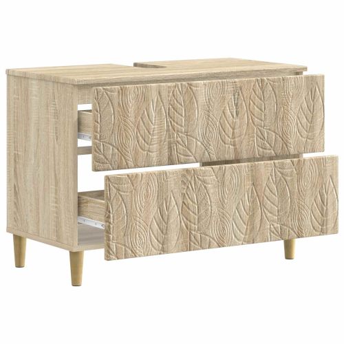 Шкаф за мивка в баня DELFT Дъб сонома 82 x 41 x 59 см