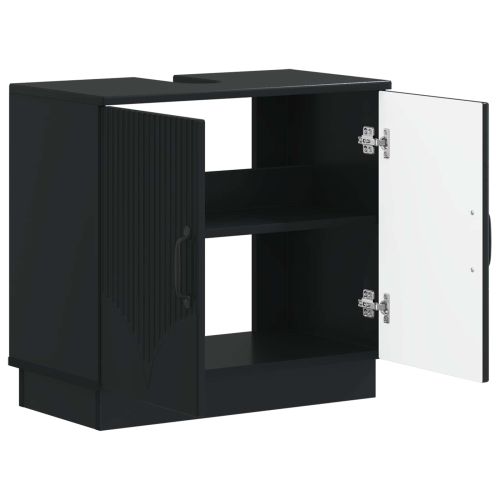 Шкаф за мивка в баня HOORN Черно 59,5 x 31,5 x 56 см
