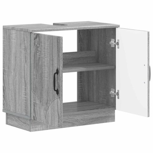 Шкаф за мивка в баня HOORN Сив Сонома 59,5 x 31,5 x 56 см