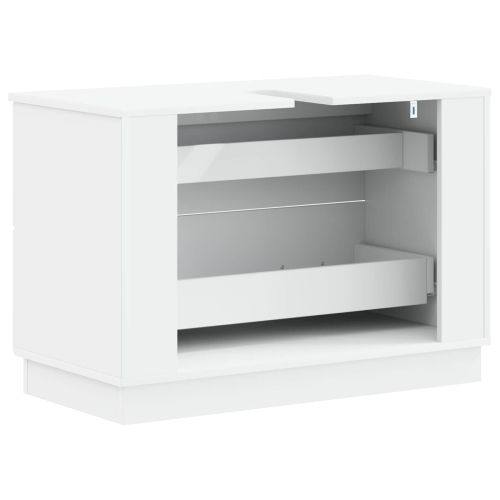 Шкаф за мивка в баня HOORN Бяло 82 x 41 x 56 см