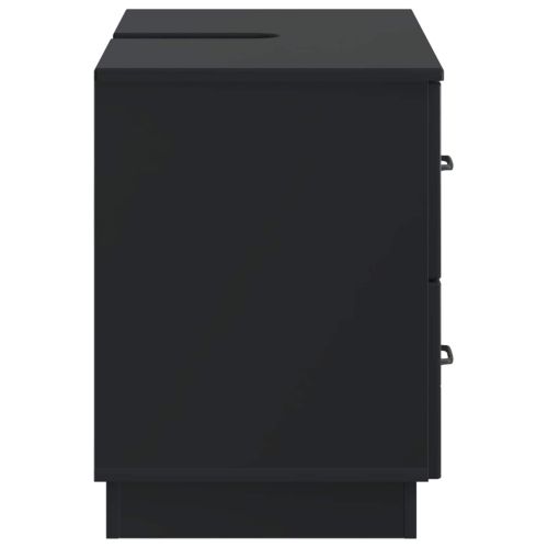 Шкаф за мивка в баня HOORN Черно 82 x 41 x 56 см