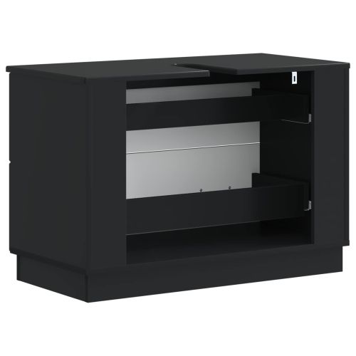 Шкаф за мивка в баня HOORN Черно 82 x 41 x 56 см
