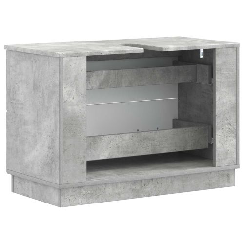 Шкаф за мивка в баня HOORN Бетонно сиво 82 x 41 x 56 см