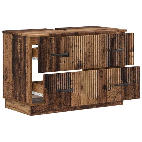 Шкаф за мивка в баня HOORN Старо дърво 82 x 41 x 56 см