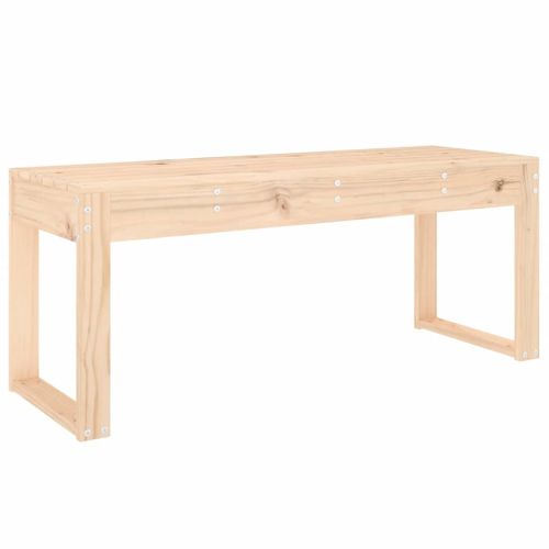 Градинска пейка, 110x38x45 см, борово дърво масив