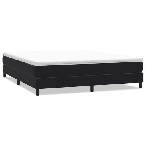 Box Spring Легло без матрак Черно 180x220 cm Velvet