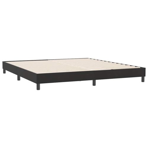 Box Spring Легло без матрак Черно 180x220 cm Velvet