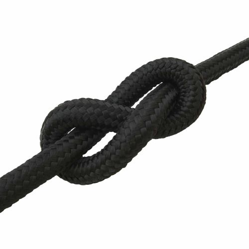 Въже за лодка 6 mm 5 m Черно