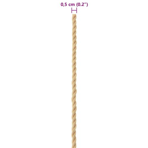 Въже за лодка 0.5 mm 50 m Натурално